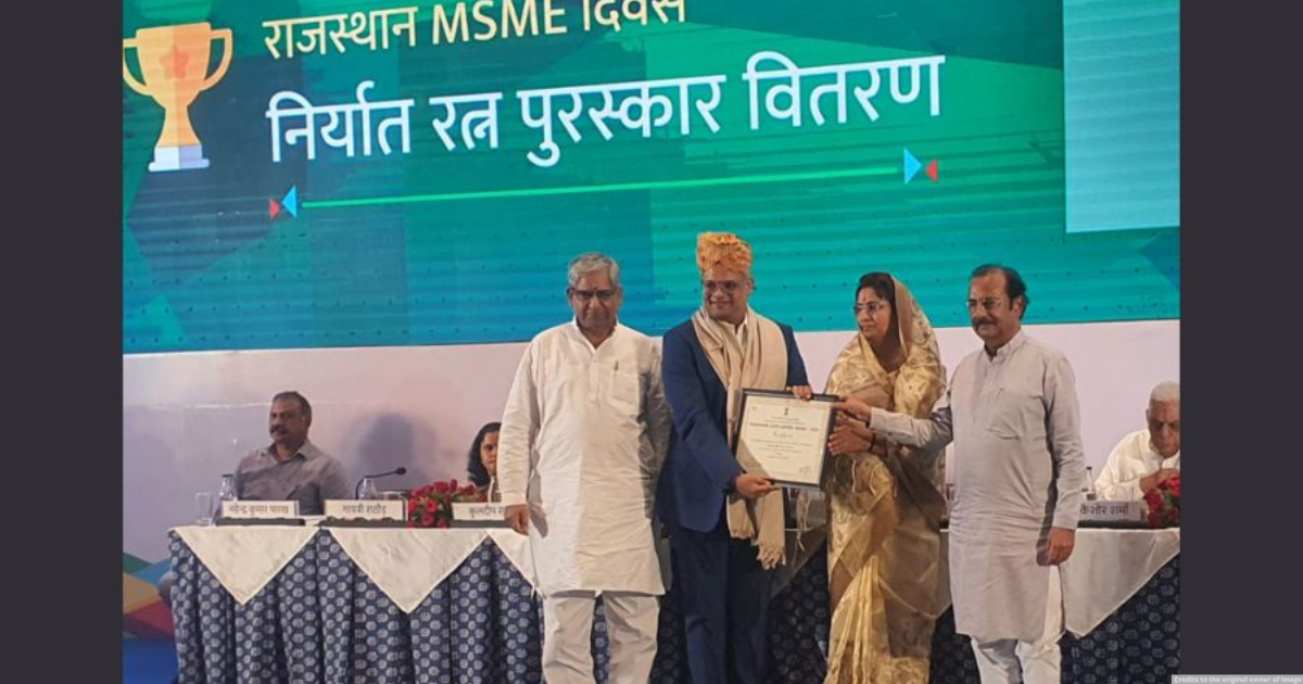 Lagnam Spintex Limited Receives State Export Award by Rajasthan Government